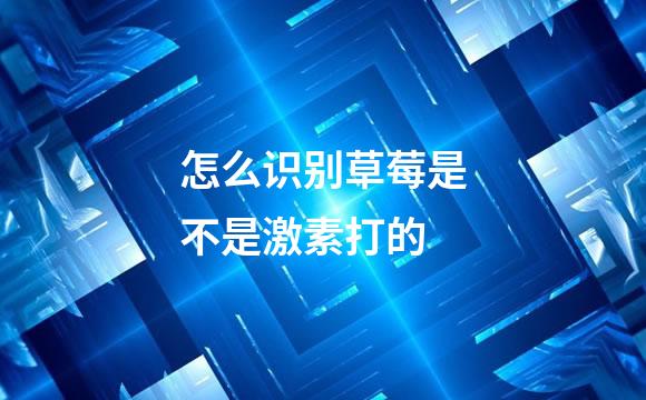 怎么识别草莓是不是激素打的